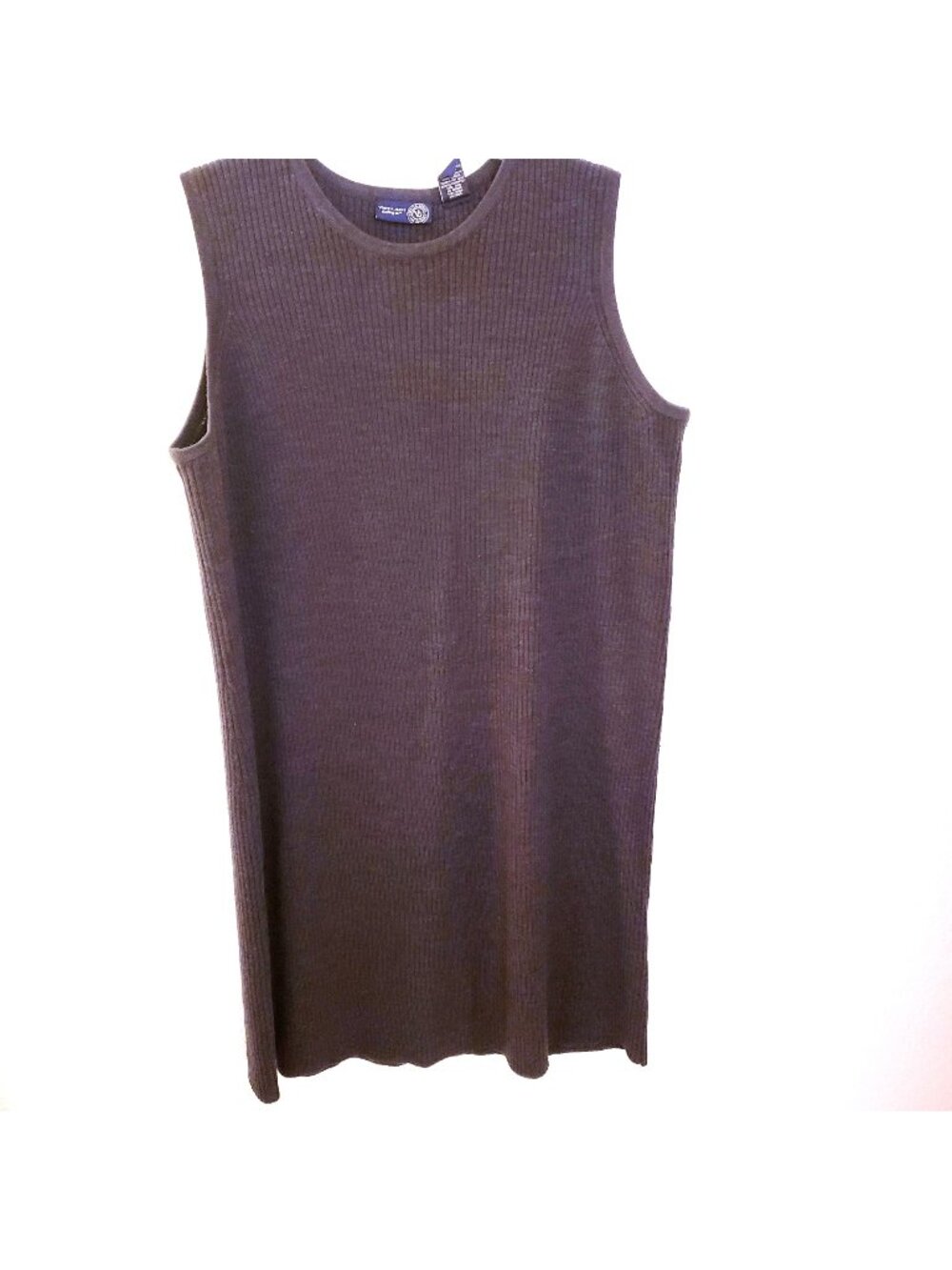 Venezia Vintage Wool Blend Ribbed Knit Midi Sweater Dress Size 18/20 EUC